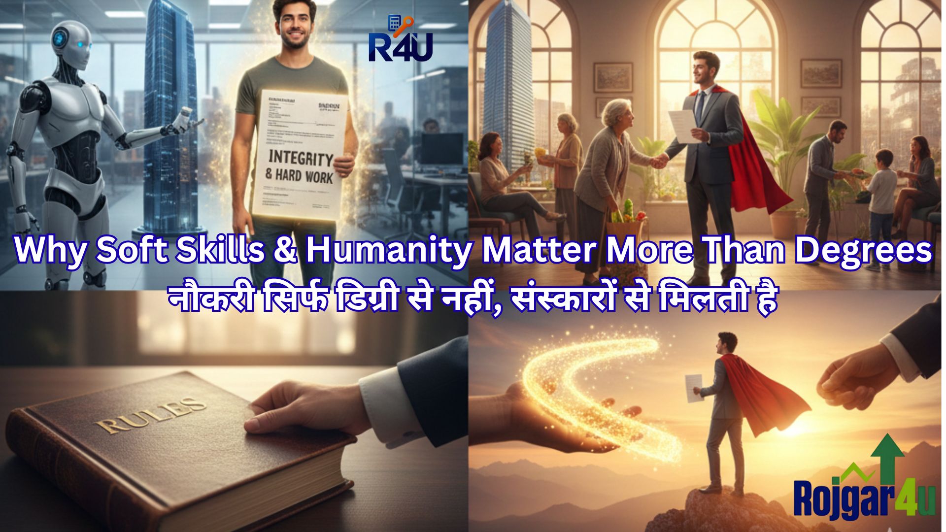 Why Soft Skills & Humanity Matter More Than Degrees नौकरी सिर्फ डिग्री से नहीं, संस्कारों से मिलती है