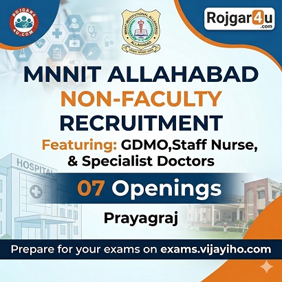 Medical Officer / Staff Nurse at MNNIT Allahabad in Prayagraj